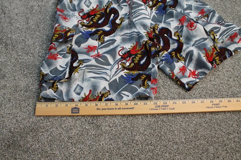 Chinese Dragon Boardshorts Men Medium Asian Lucky Fortune Surf Swim Trunks
